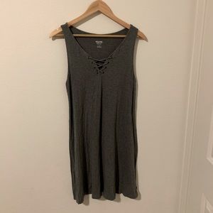 Grey T-shirt Mini Dress